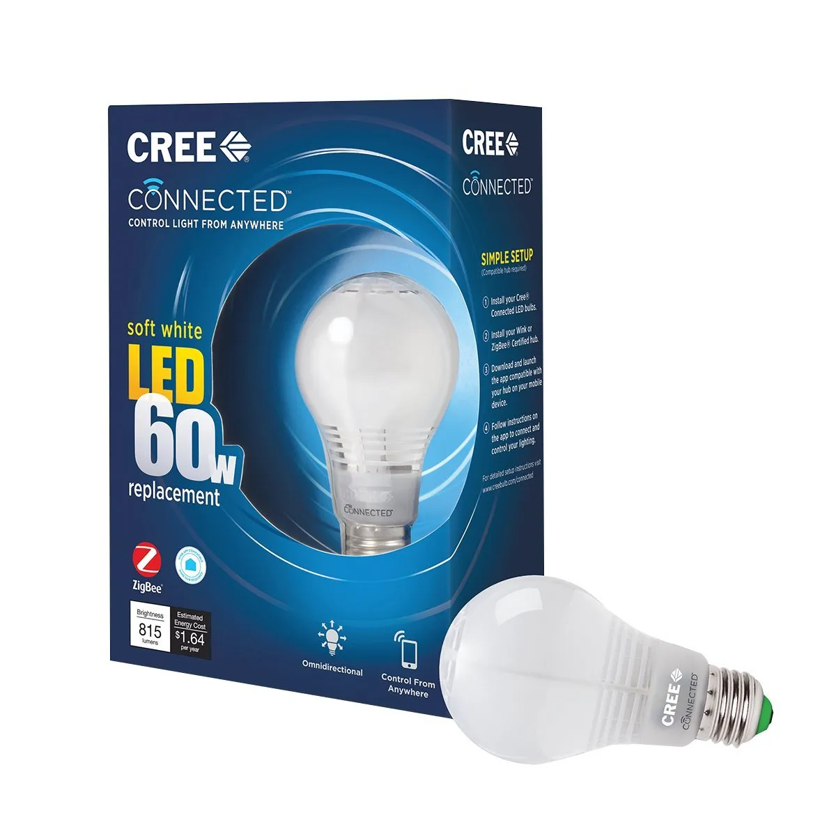 Connected 60W Soft White Dimmable Bulb