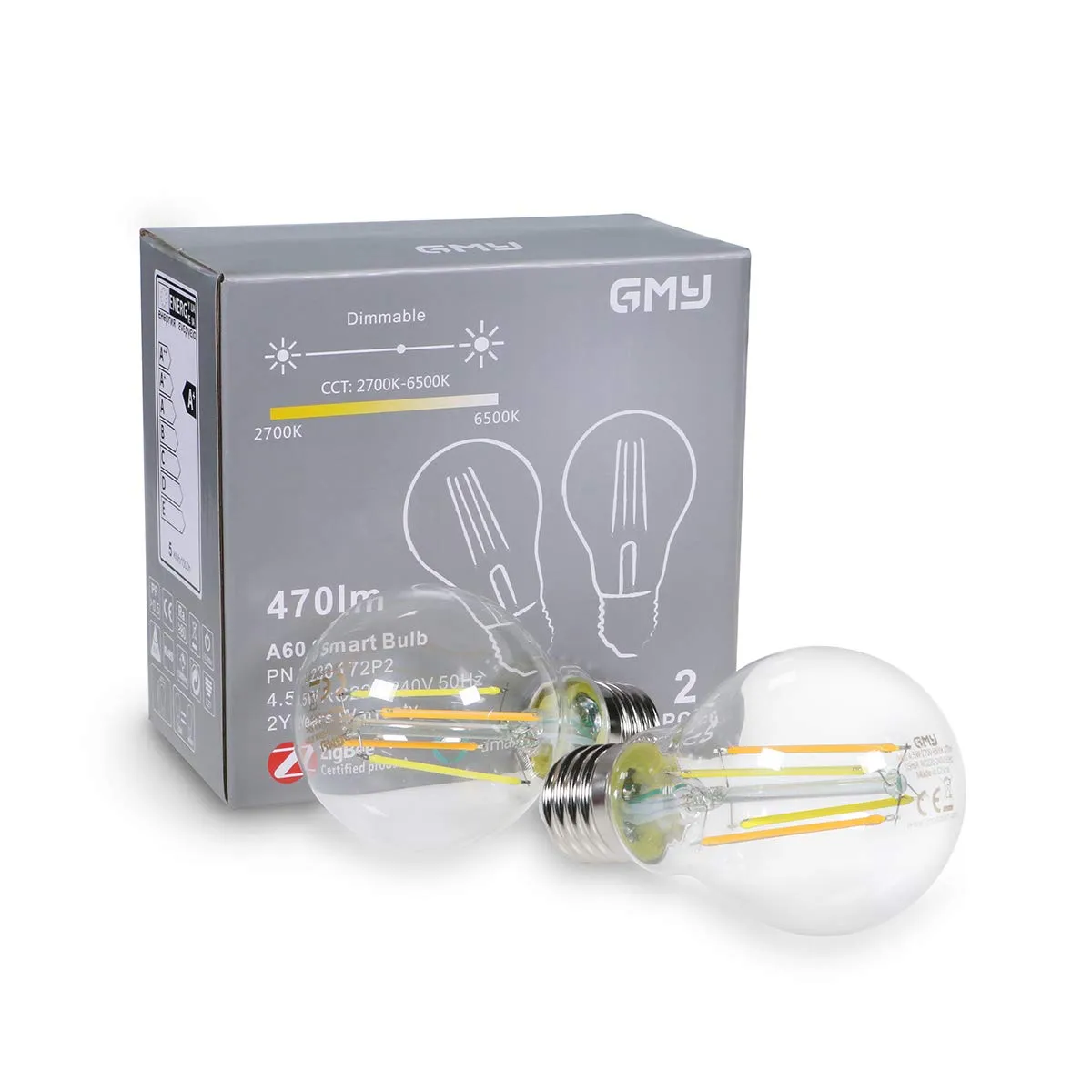 GMY Smart Bulb ZigBee-A60-4.5-27