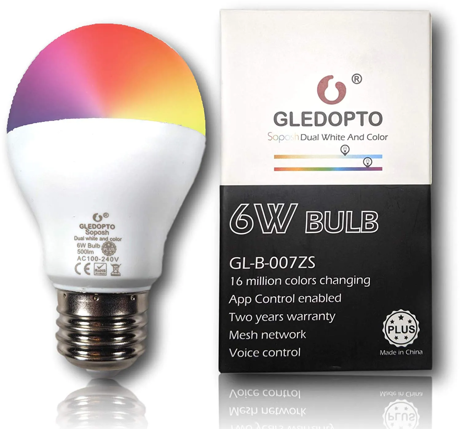 6W Dual White And Color Bulb Plus