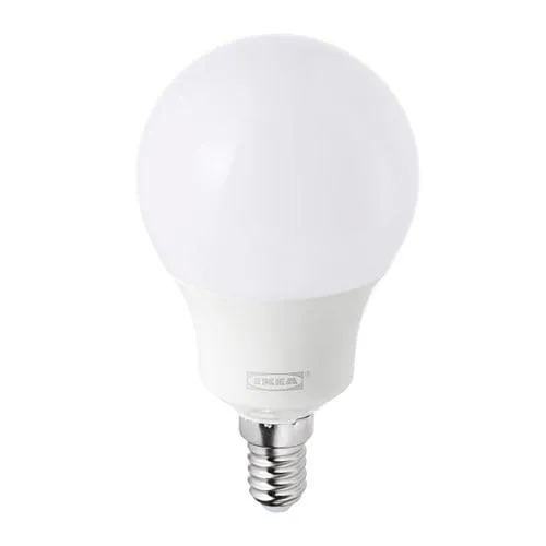 Tradfri LED bulb E12 400 lumen, dimmable, white spectrum, opal white