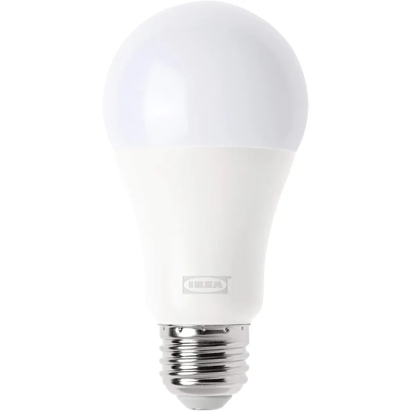 Tradfri LED bulb E26 1000 lumen, dimmable warm white globe opal white
