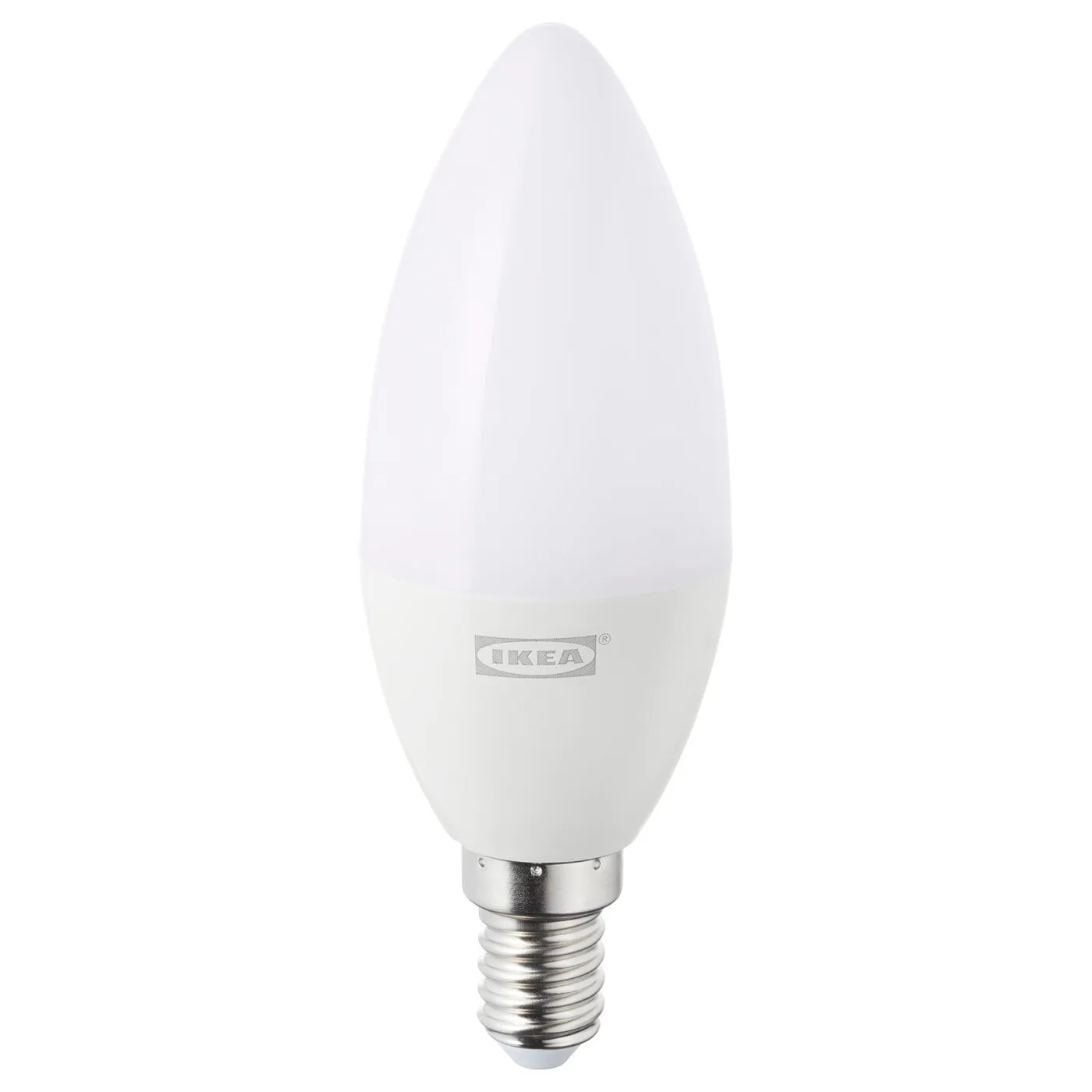 Tradfri LED bulb E12 400 lumen, wireless dimmable warm white, chandelier opal