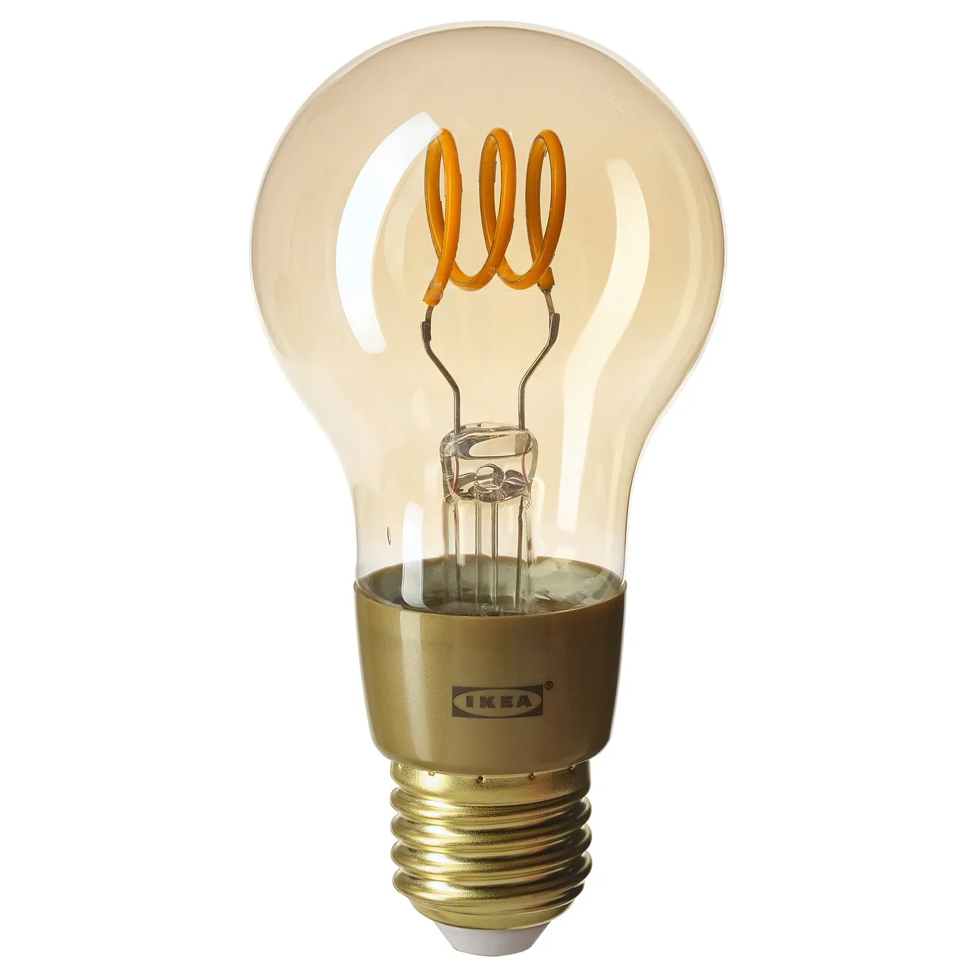 Tradfri LED bulb E27 250 lumen, wireless dimmable warm glow, globe brown clear glass