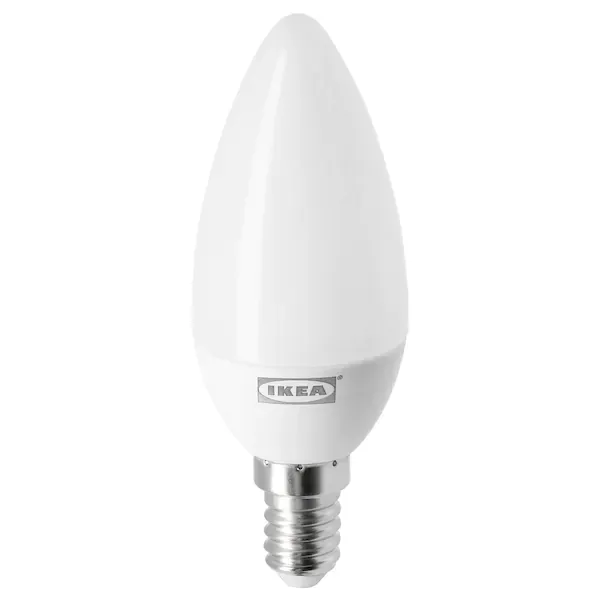 Tradfri LED bulb E14/E12 470 lumen, warm dimming, chandelier opal white