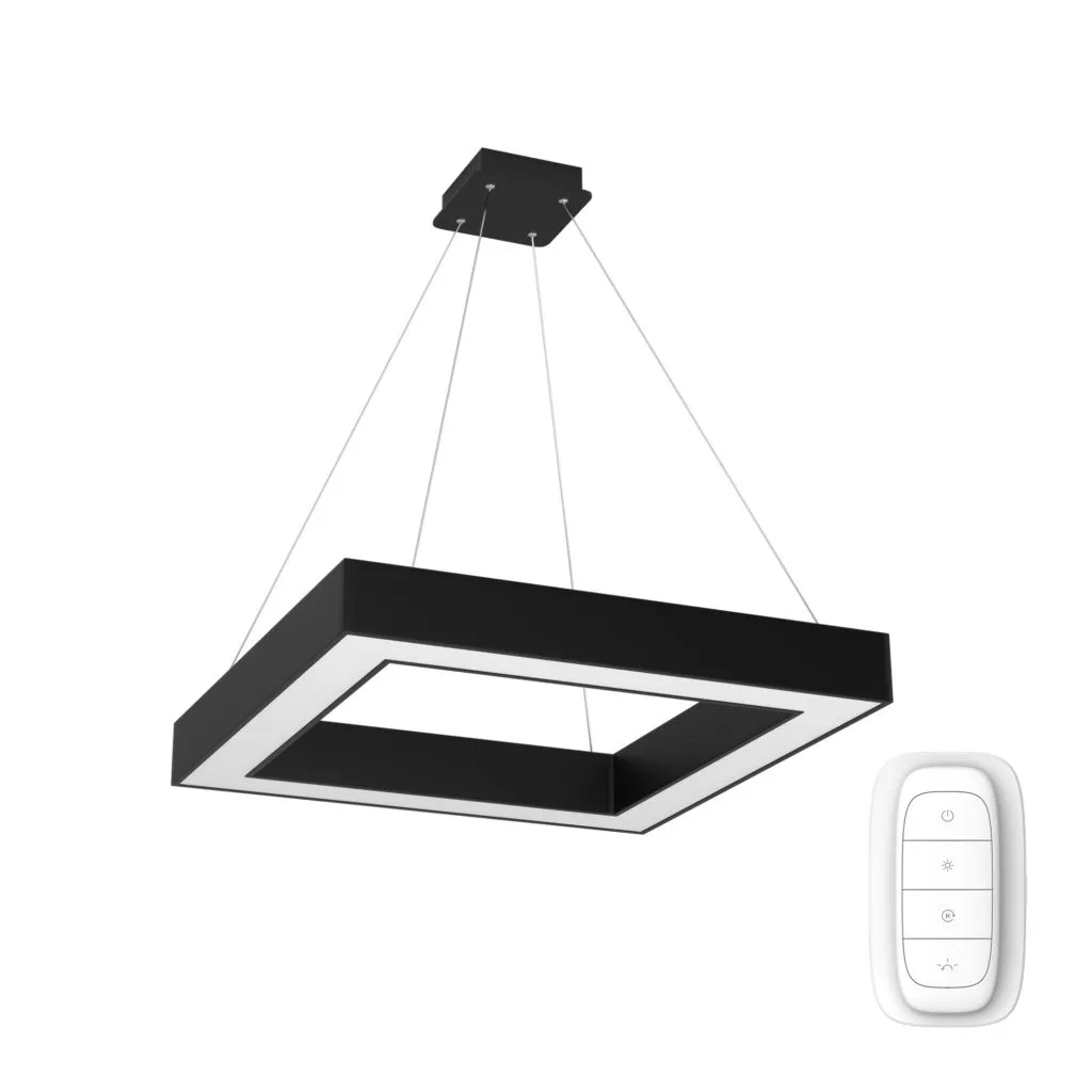 Canto Black 800 x 800mm 60W 4200lm Ceiling Light