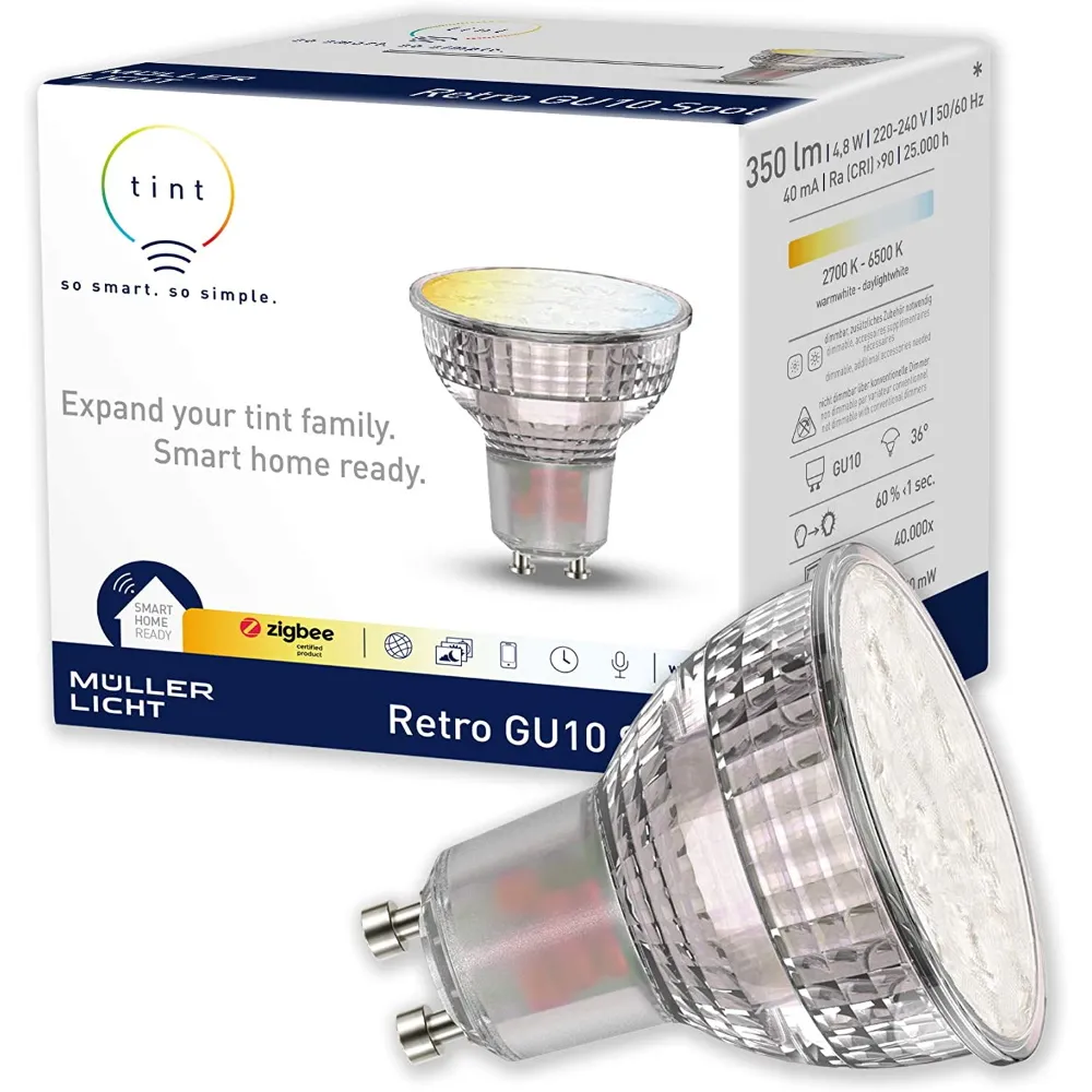 Tint Retro 380lm GU10 CCT Reflector Bulb