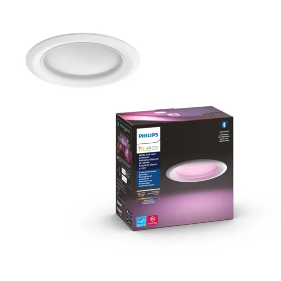 Hue White and Color Ambiance Downlight 4 Inch