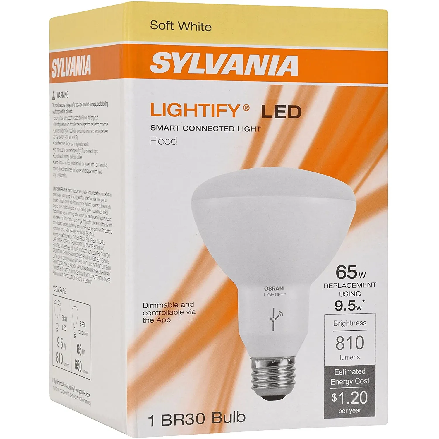 Lightify Soft White Dimmable BR30 Bulb